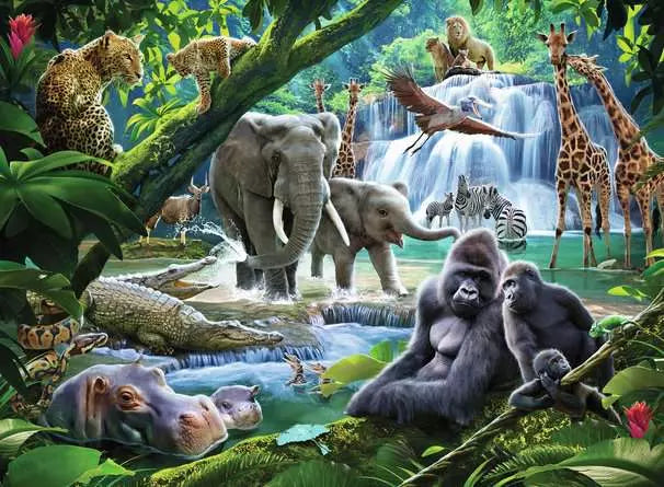Jungle Animals 100pc Puzzle