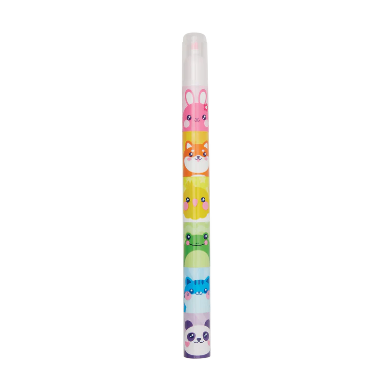 6 Colour Stacking Highlighters - Critters