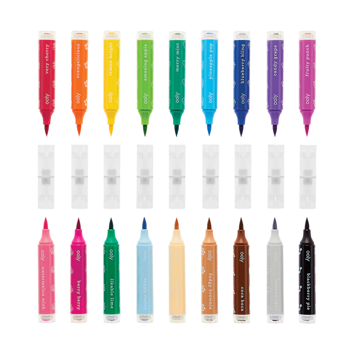 Stampables: Double-Ended Brush & Stamp Markers