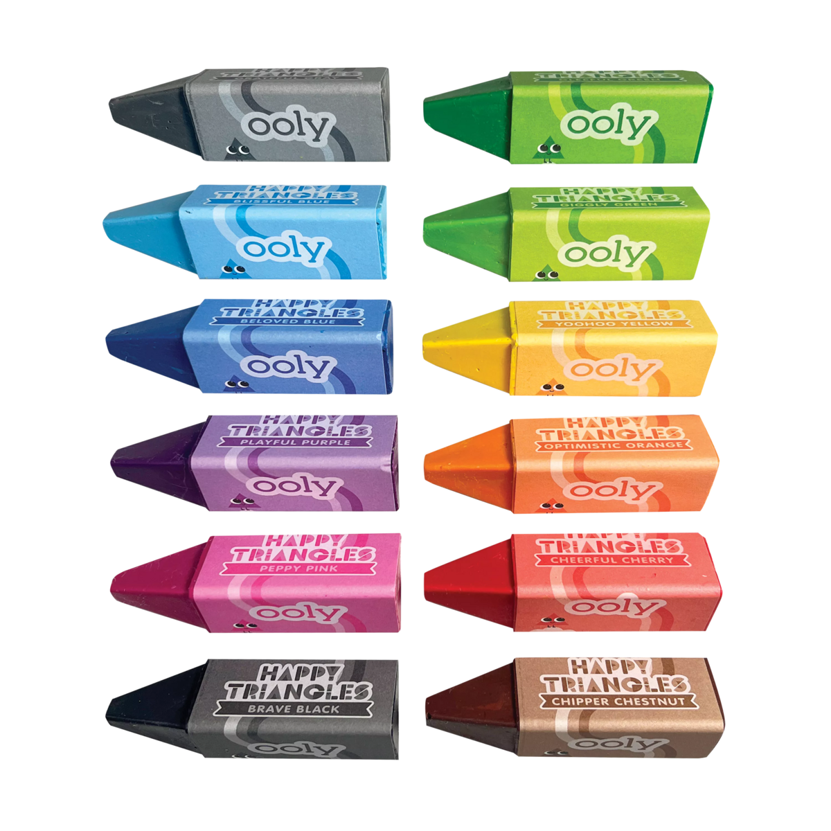 Happy Triangles: Jumbo Crayons