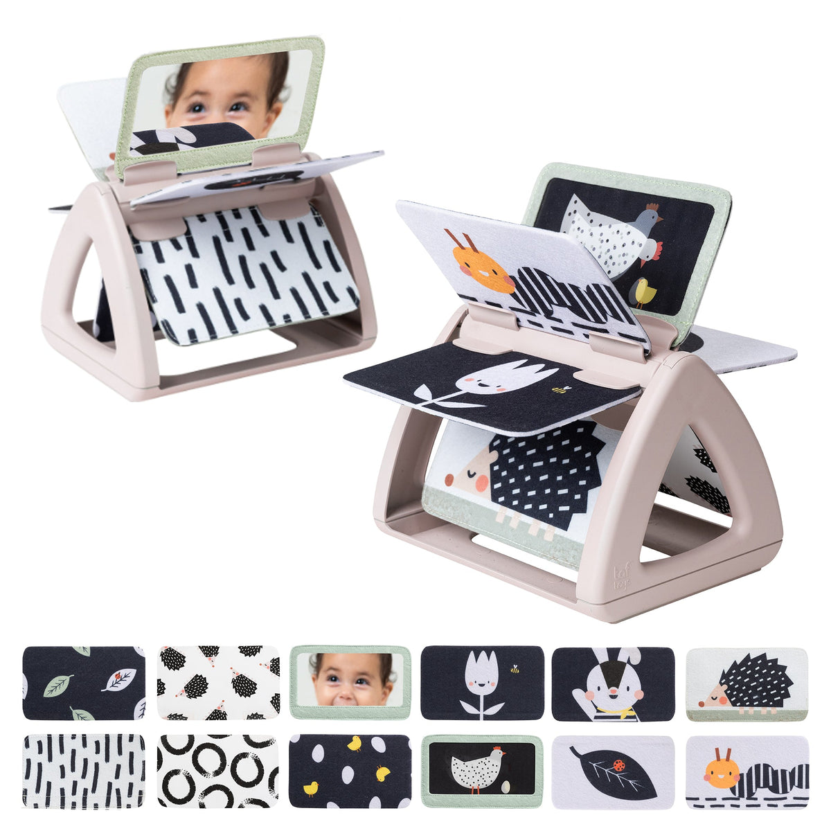 Taf Toys Black and White Spinning Book