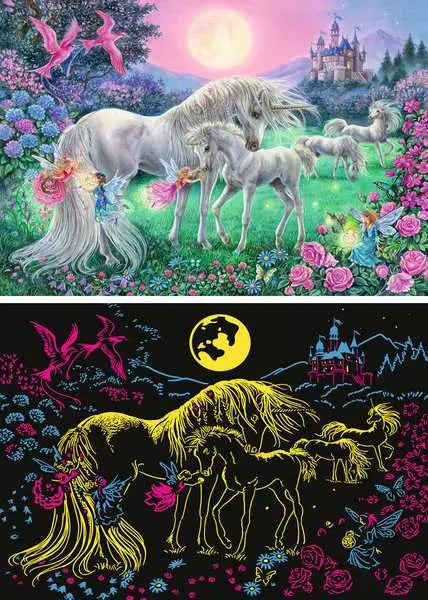 Unicorns in the Moonlight 300pc Puzzle