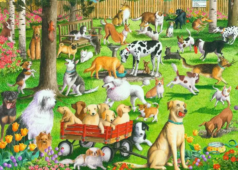 At the Dog Park 500pc Puzzle