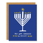 Menorah - Greeting Card