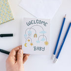 Gender-Neutral Welcome Baby Shower Card