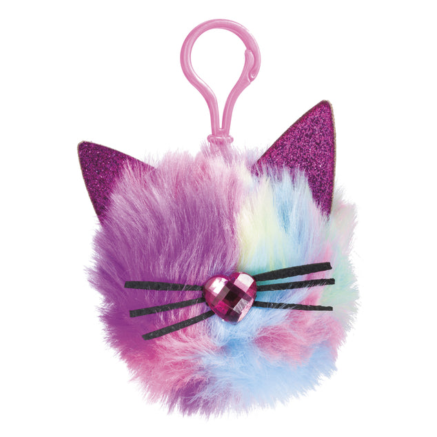 Kitty Hairball Pom Clip