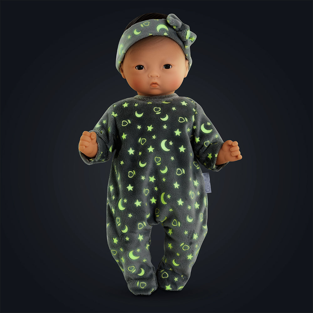 Outfit 12" - Pajamas Glow in The Dark & headband