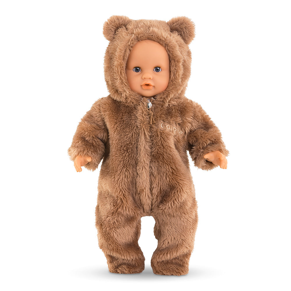 Corolle 12 inch Bunting Brown Bear outfit