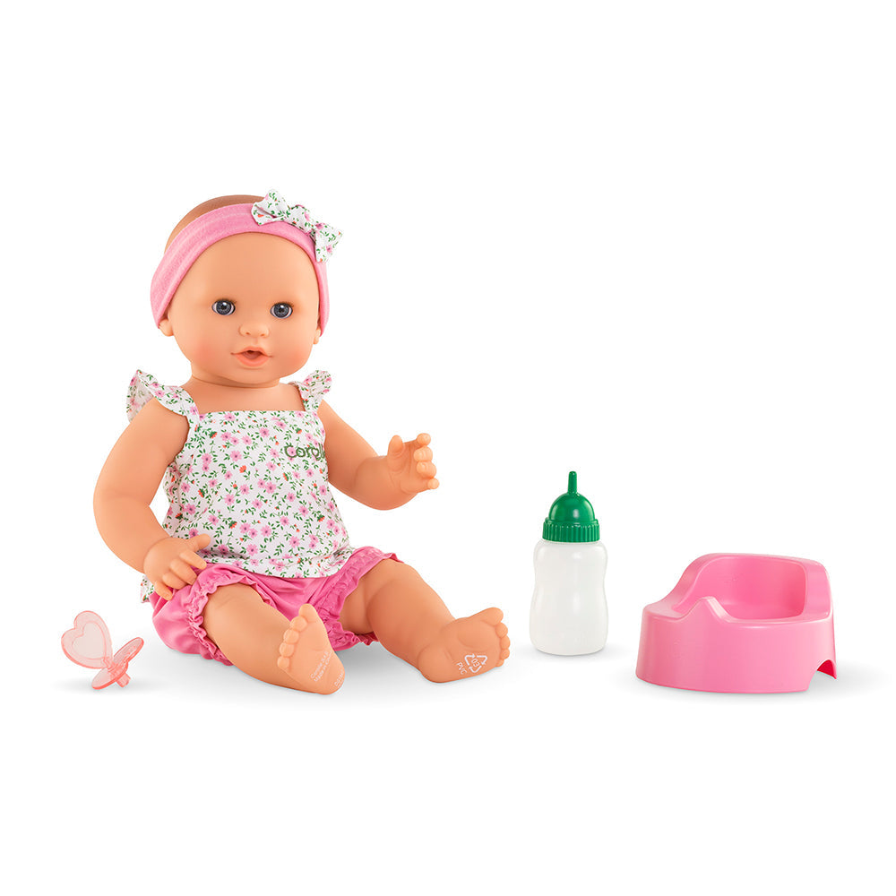 Corolle Emma drink and wet bath baby 14 inch