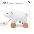 Pull Along Friends-Polar Bear - Wheeled Toy