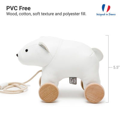 Pull Along Friends-Polar Bear | Wheeled Toy