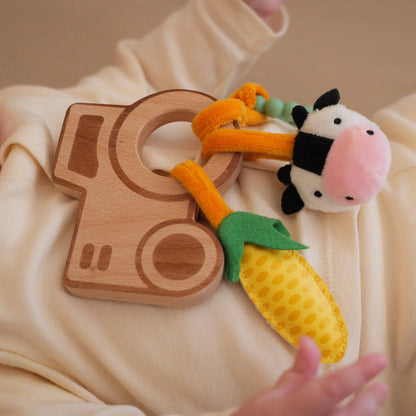 Wooden rattle - Farm | Sensory Toy