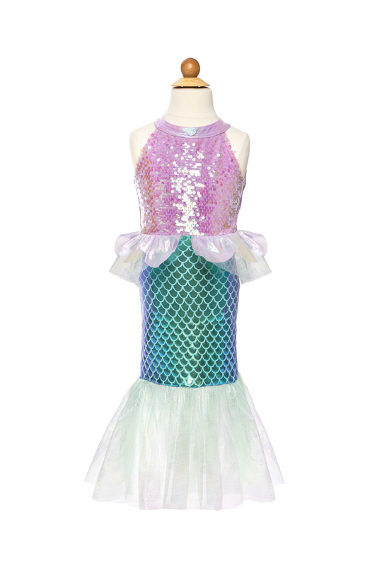Misty Mermaid Dress, Pink/Blue, Size 5-6
