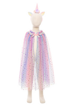 Rainbow Unicorn Cape & Headband, Multi