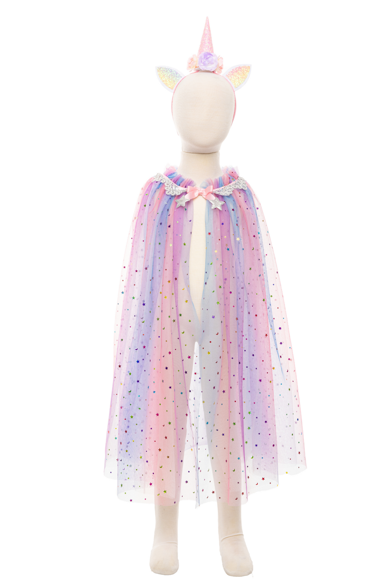 Rainbow Unicorn Cape & Headband, Multi
