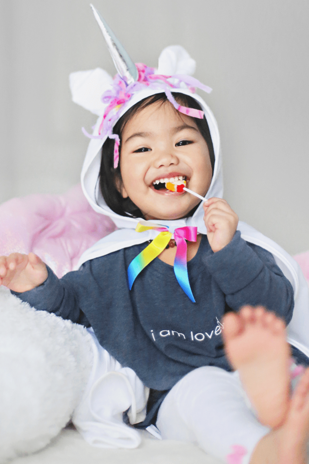 Baby & Toddler White Unicorn Cape (2-3 yrs)