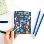 Eye Spy Space Birthday Card for Kids