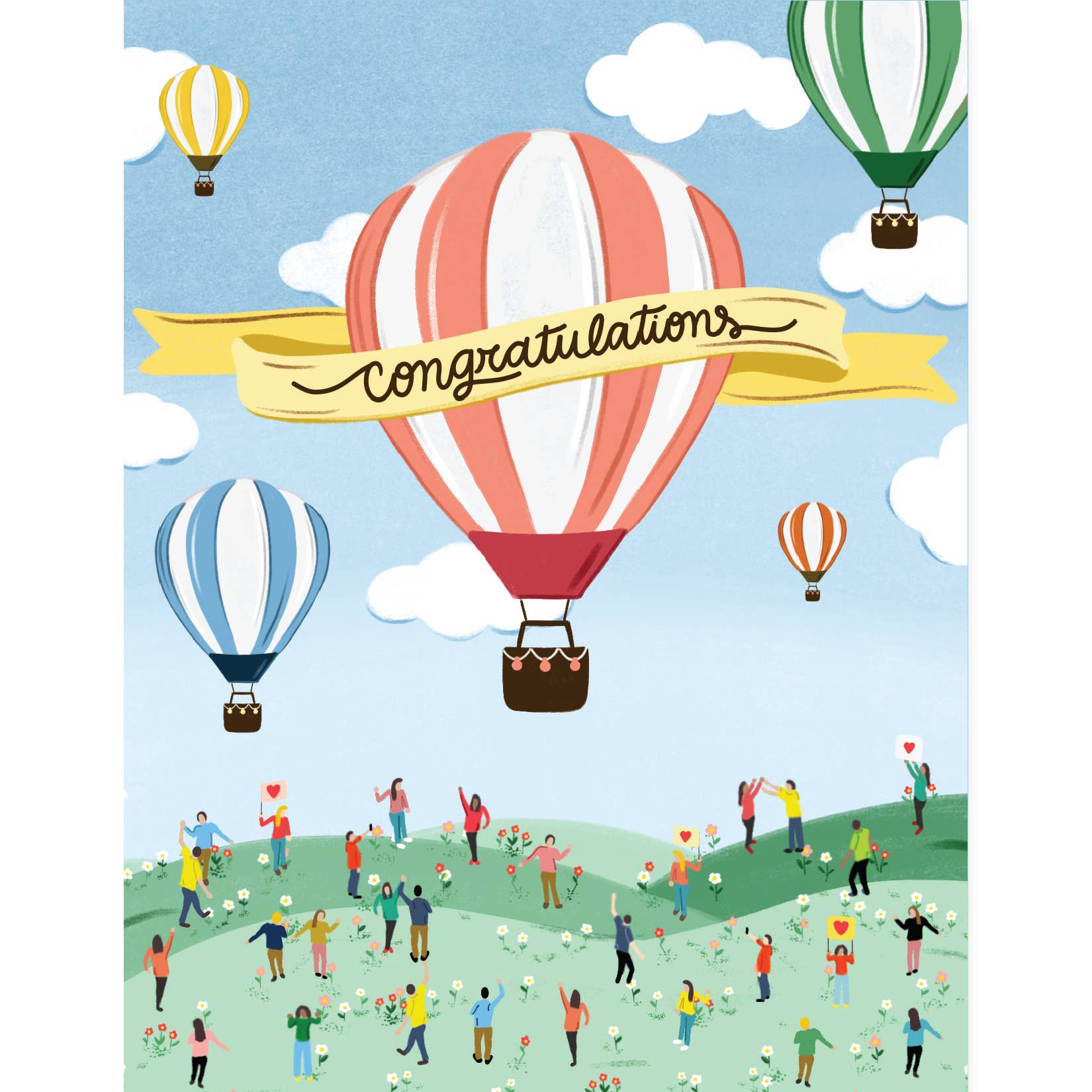 Congrats Balloons Card