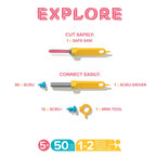 Makedo EXPLORE Kit - 50pc