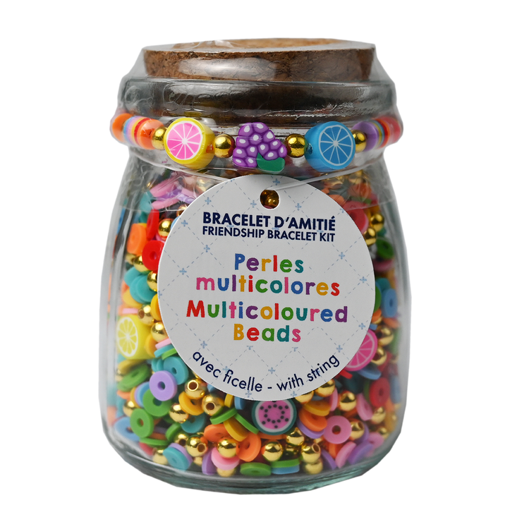 DIY Bead Jar Multicoloured