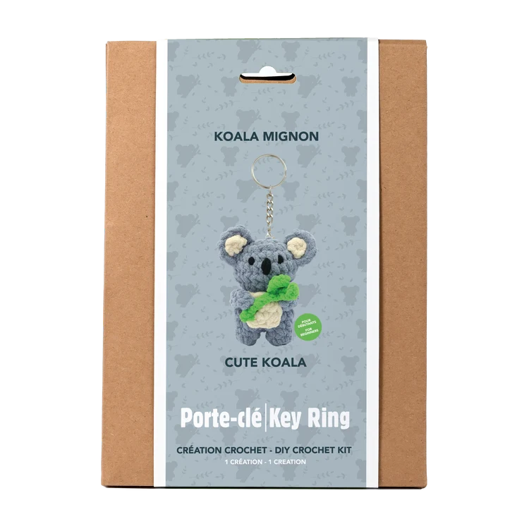 Plushy Yarn Keychain Kit - Koala