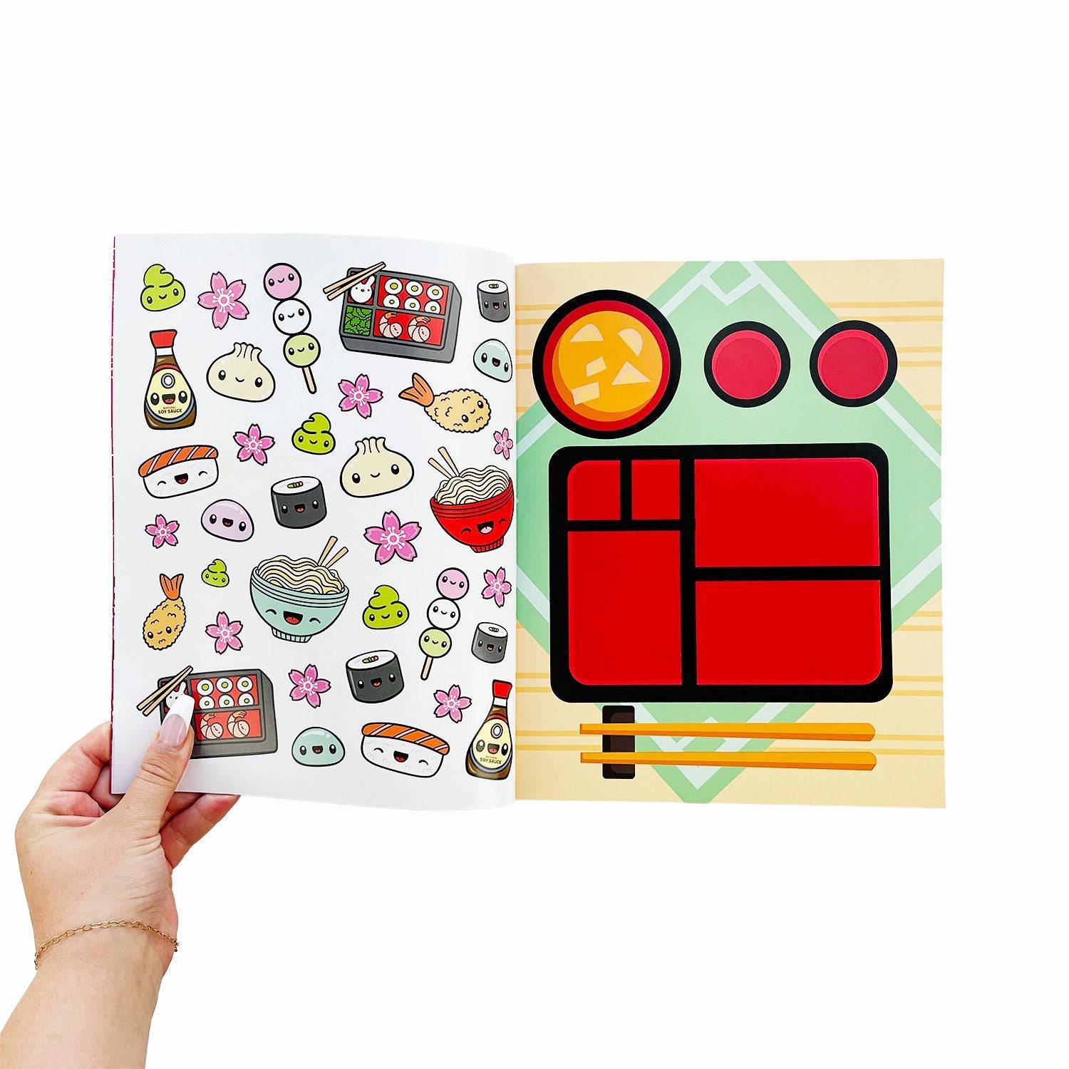 Draw-Along Food Stickers