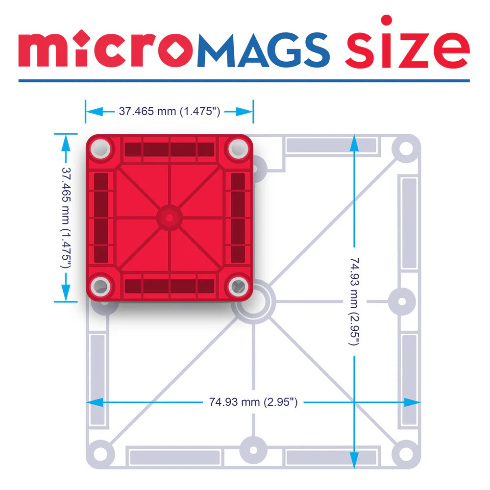 MAGNA-TILES - microMAGS Travel Set