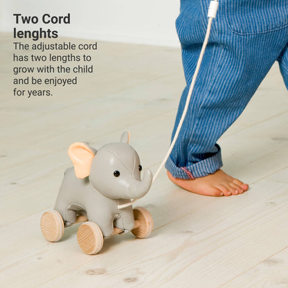 Pull Along Friends - Elephant|Wheeled Toy