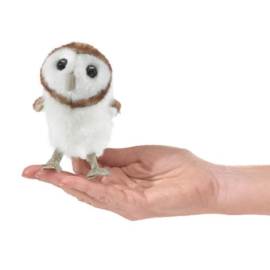 Mini Barn Owl Finger Puppet / Chouette-Effraie