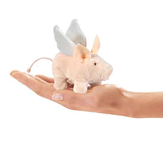 Mini Winged Piglet Finger Puppet / Cochon Aile