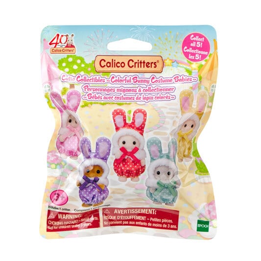 Calico Critters Colorful Bunny Costume Babies collection