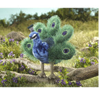 SMALL Peacock Puppet / Petit Paon