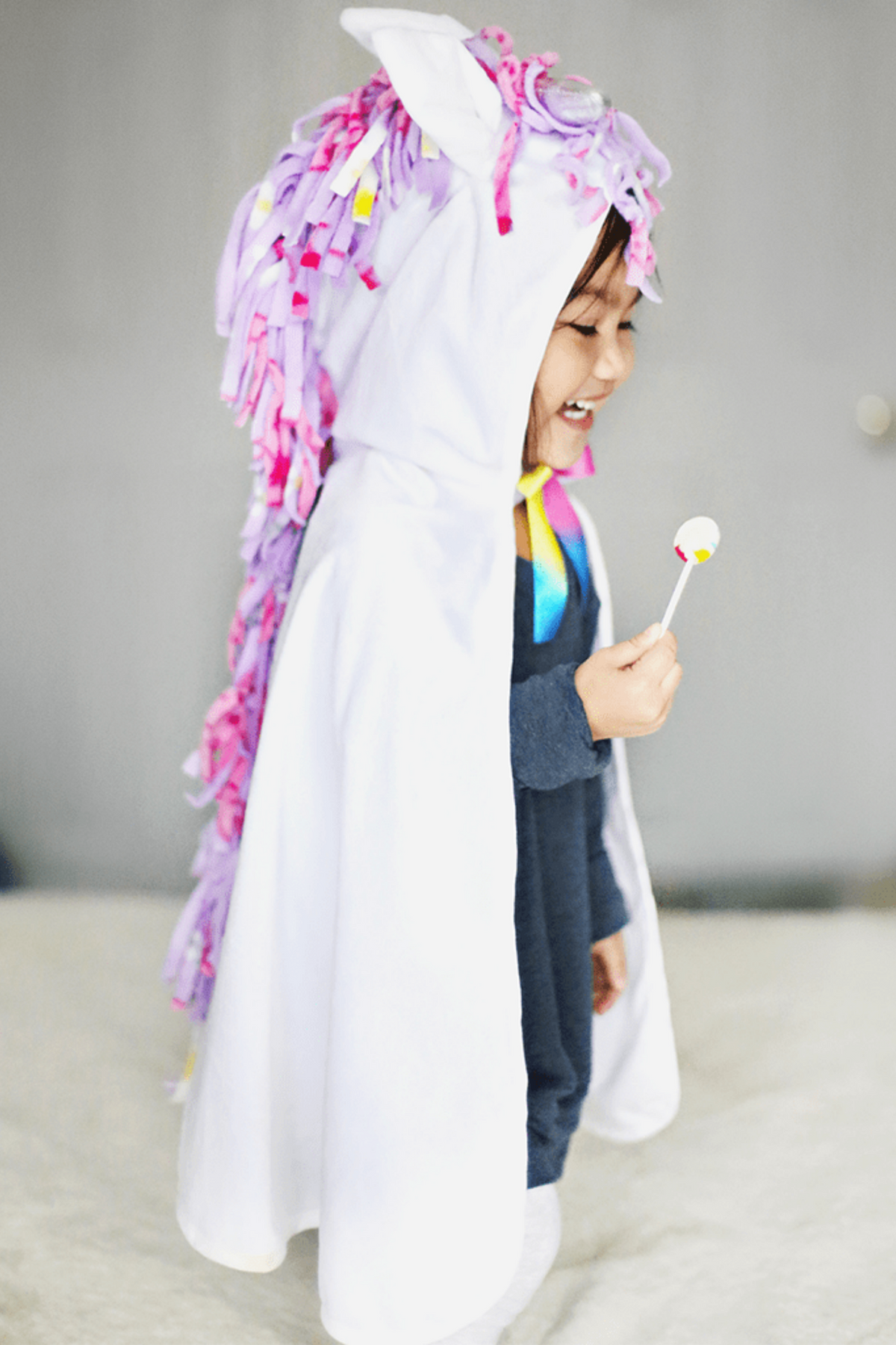 Baby & Toddler White Unicorn Cape (2-3 yrs)