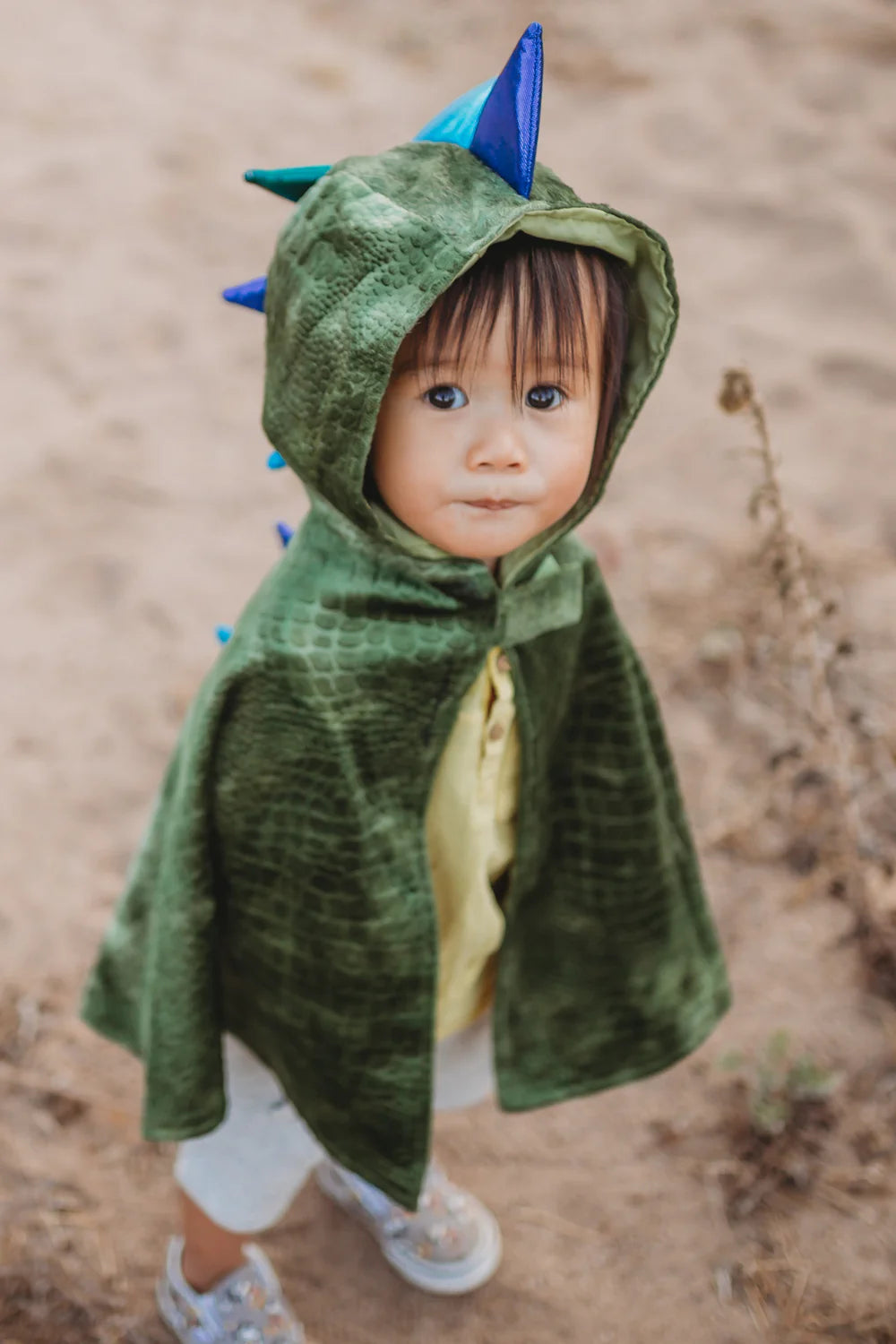 Dragon Baby Cape, Green/Blue, Size 12-24m