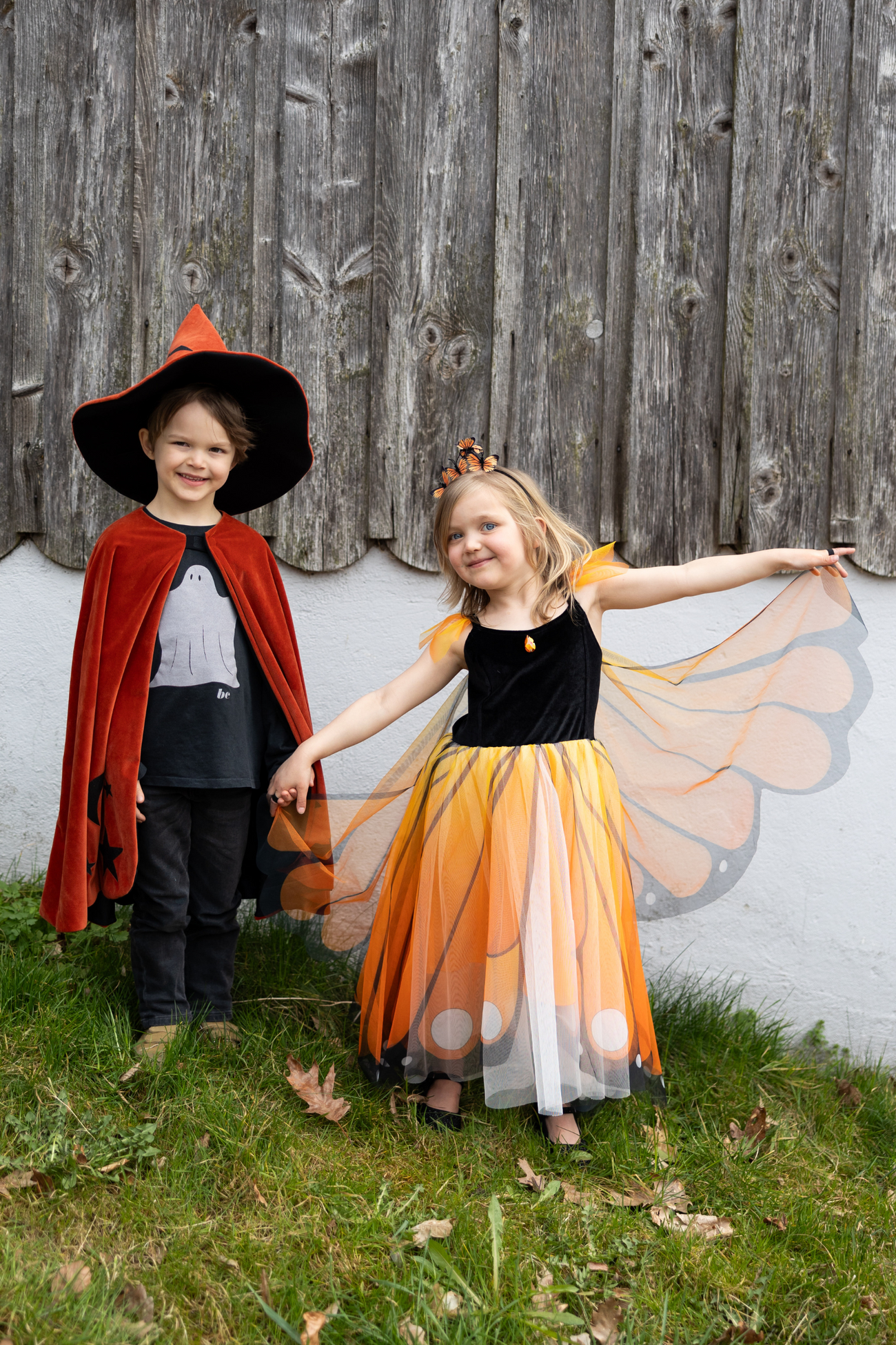 Butterfly Twirl Dress with Wings & Headband, Monarch