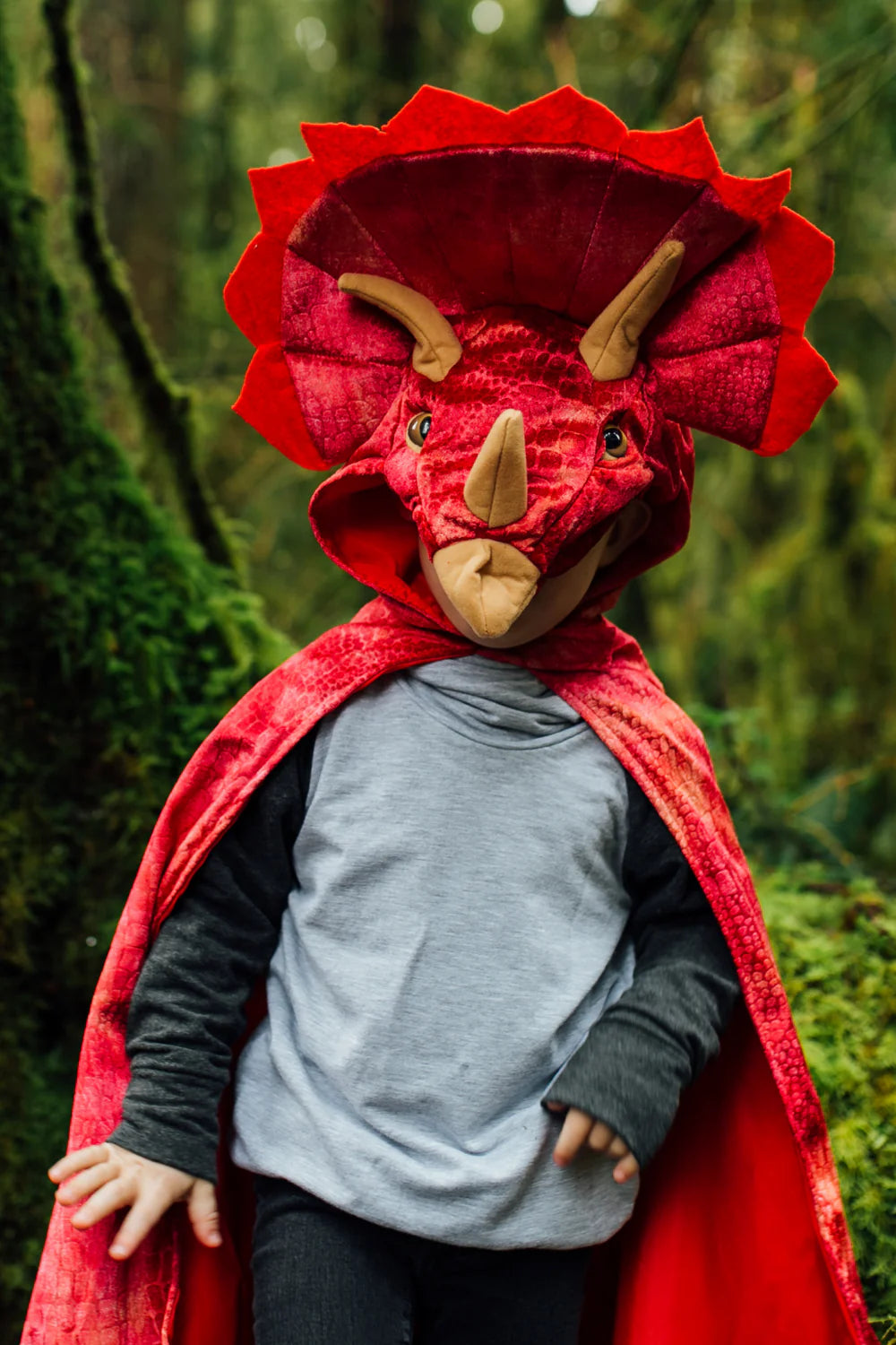 Triceratops Hooded Cape