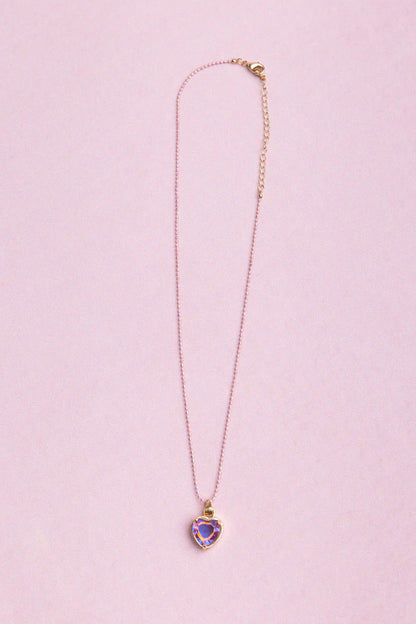 Boutique Chic Lilac Love Necklace
