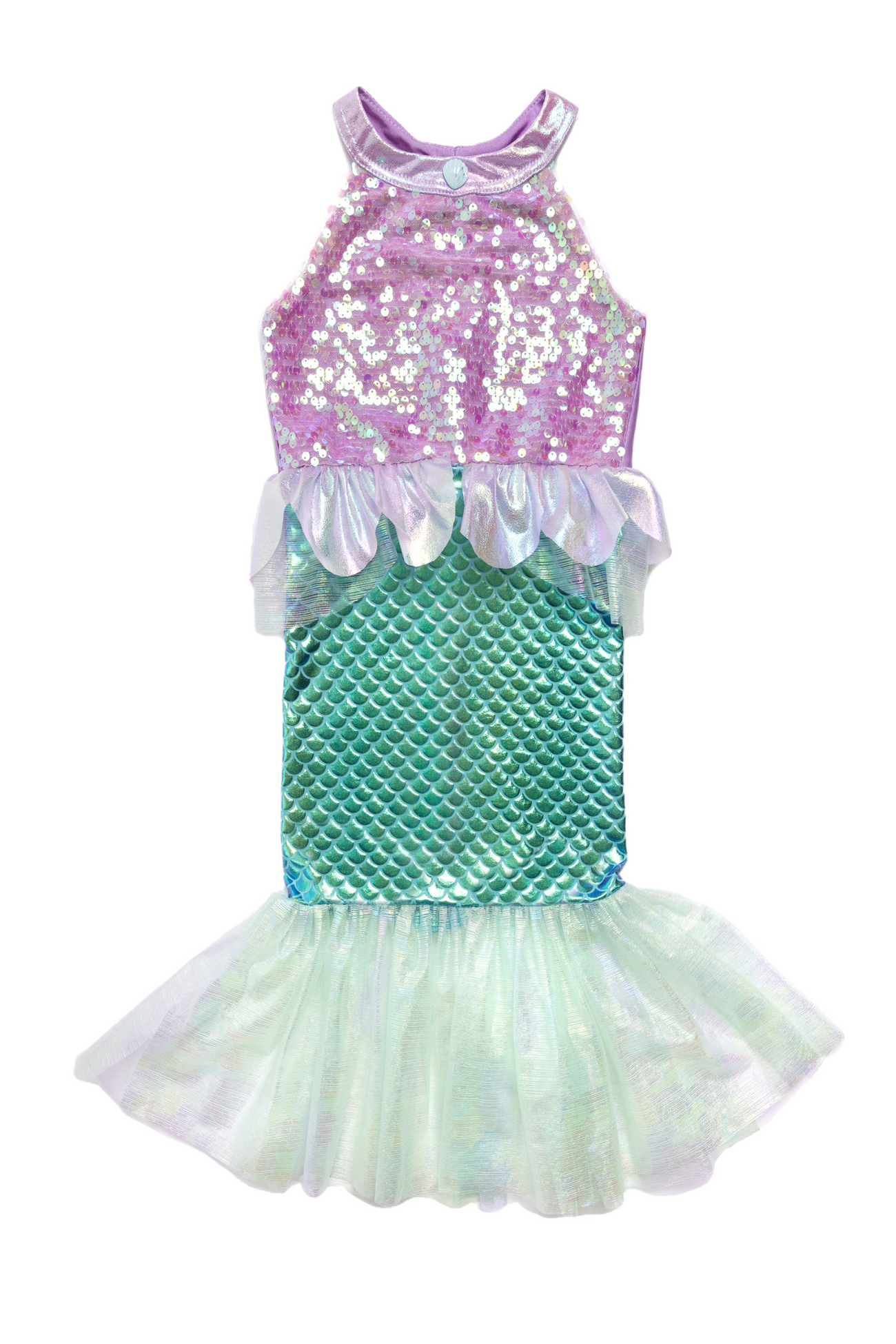 Misty Mermaid Dress, Pink/Blue, Size 5-6