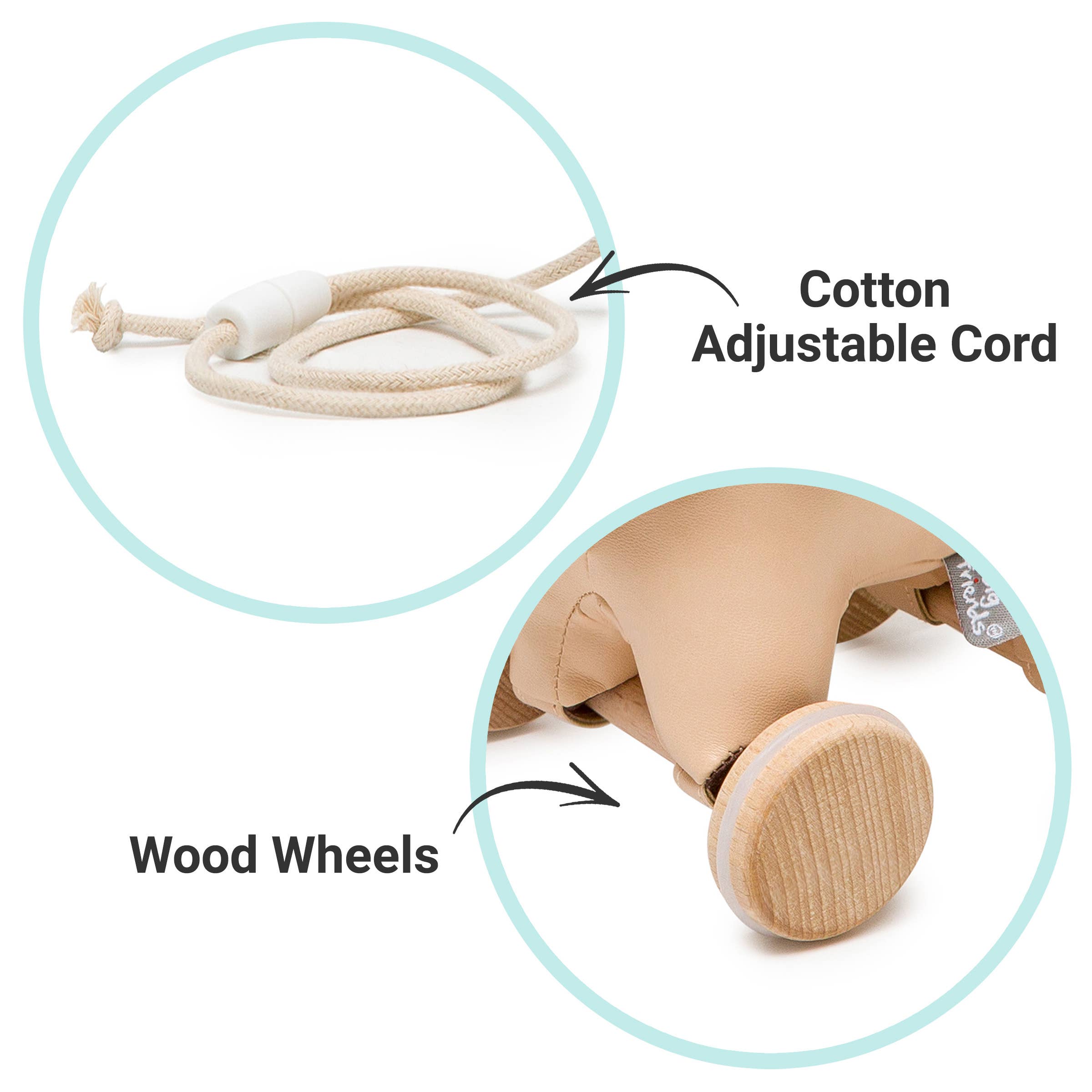 Pull Along Friends - Dog - Toy with Wheels