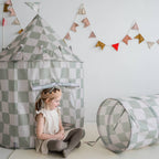 Recycled Fabric Play Tent Castle - Prints