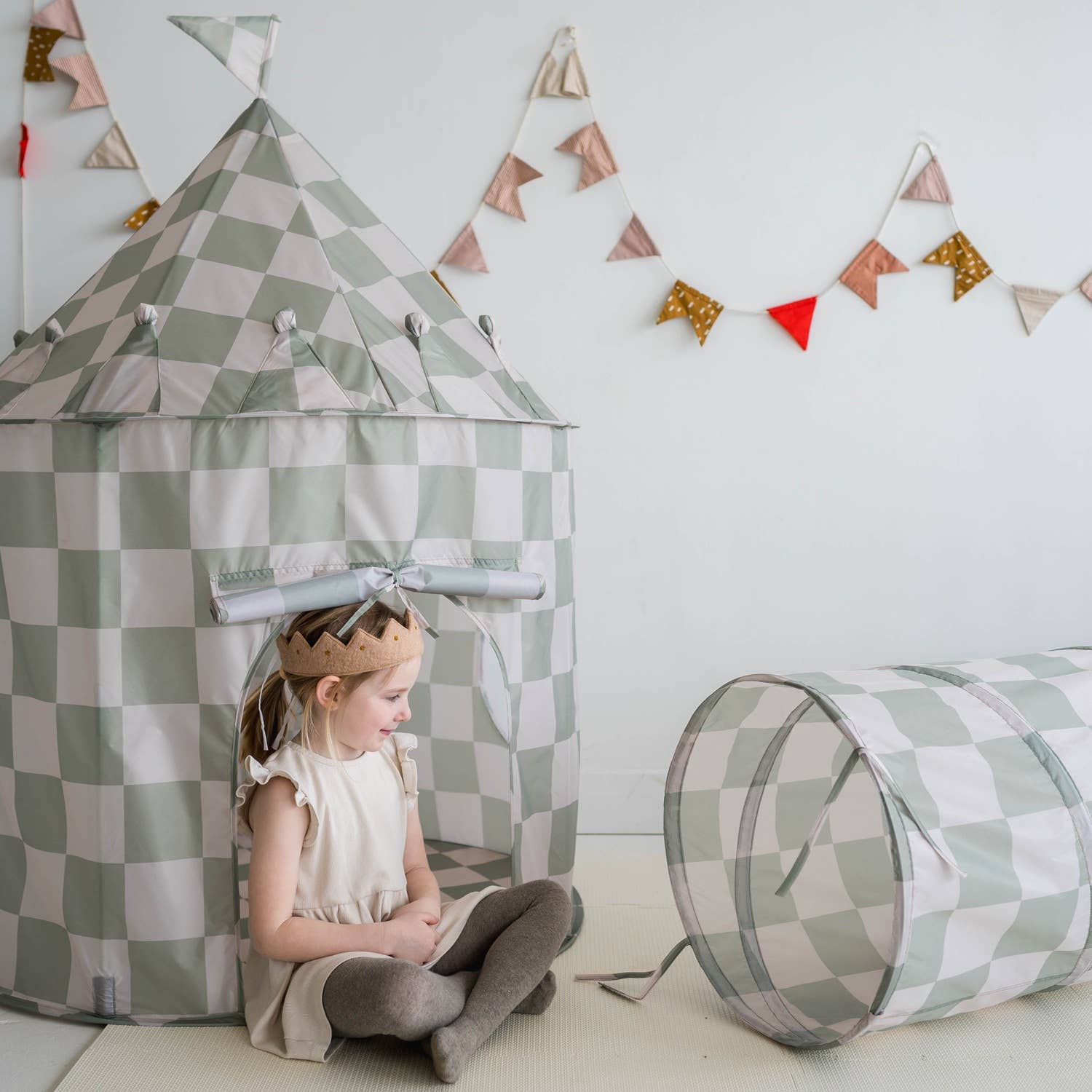 Recycled Fabric Play Tent Castle - Prints
