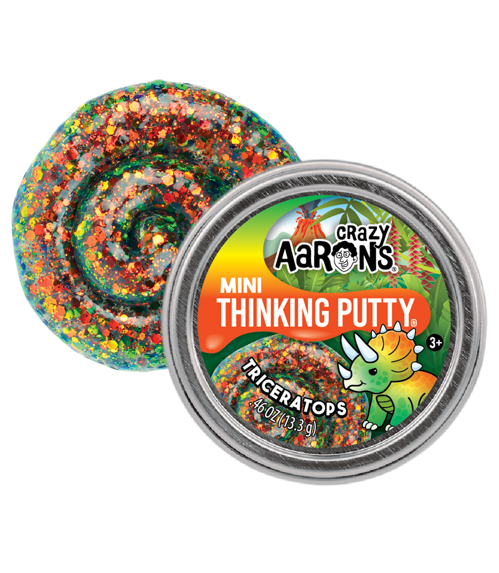 2" Mini Thinking Putty - Triceratops 
