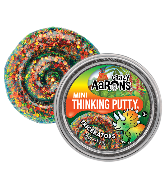 2" Mini Thinking Putty - Triceratops 