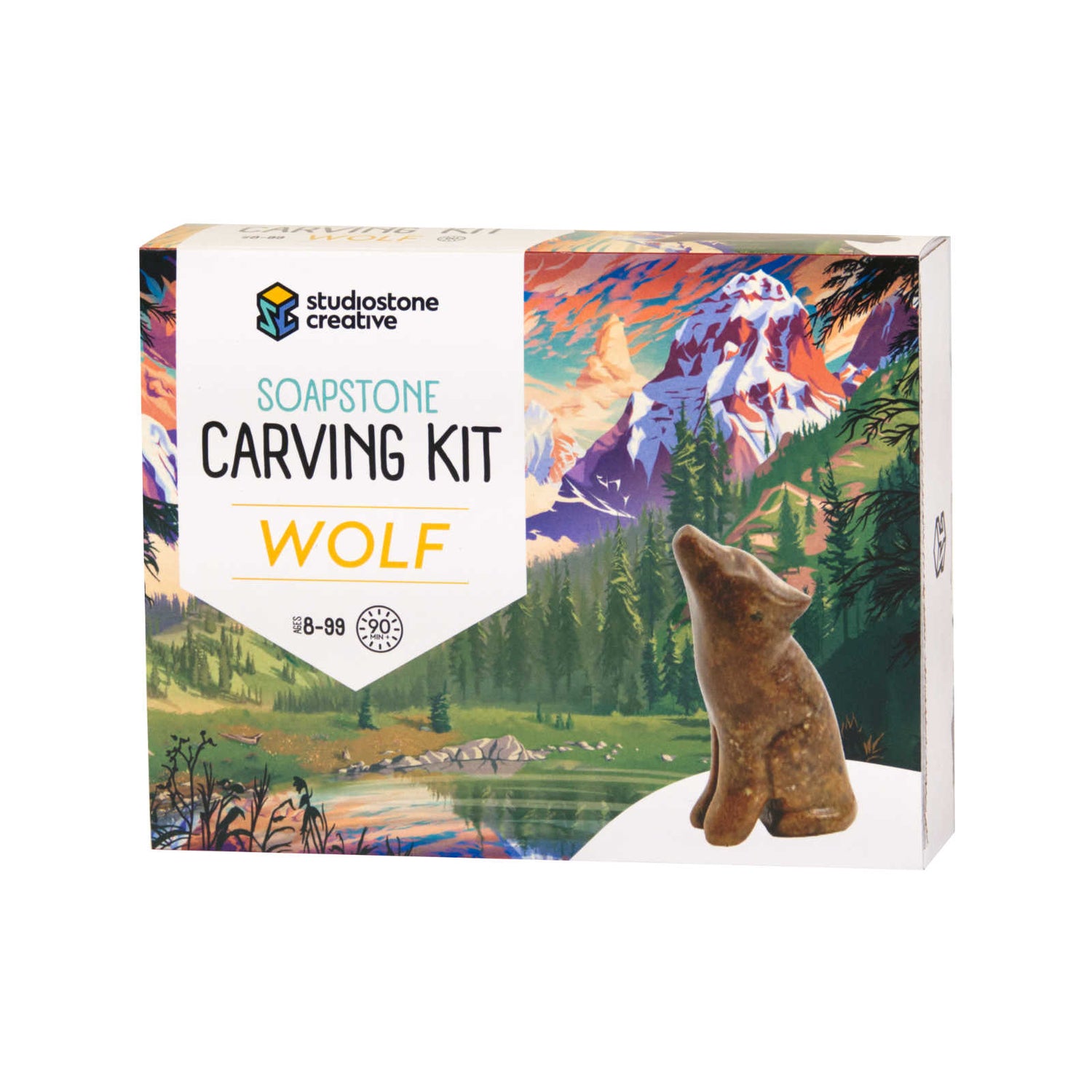 Studiostone Creative Wolf Soapstone Carving Kits