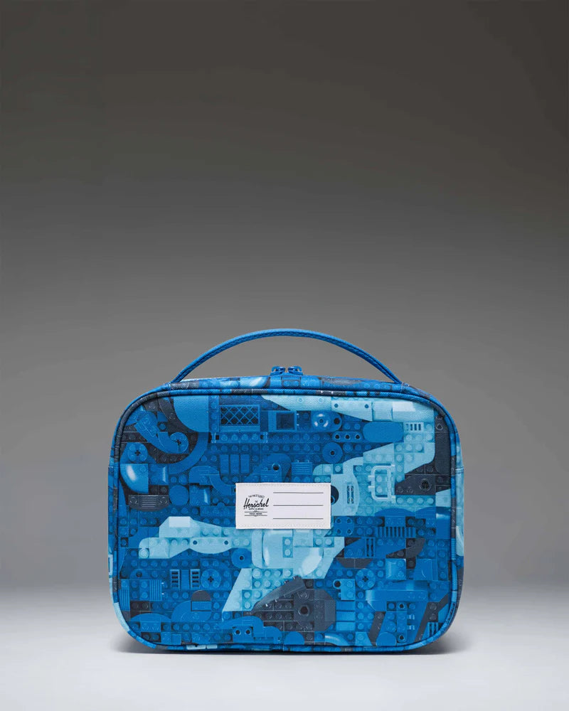 LEGO® Pop Quiz Lunch Box Little Herschel - Abstract Bricks Blue