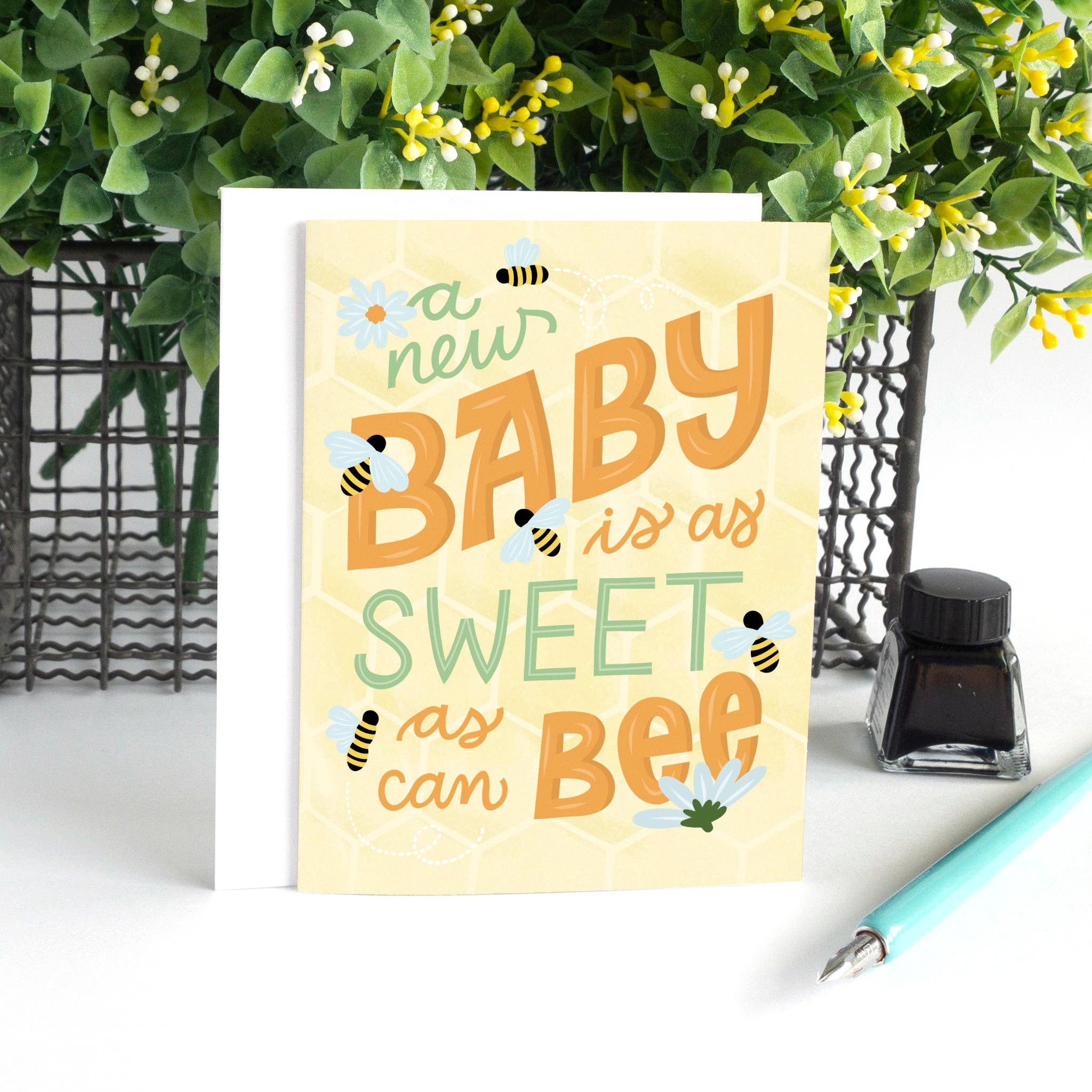 Bumble Bee New Baby Card