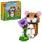 Lego: Cute Hamster with a Flower