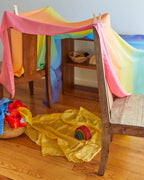 Rainbow Playcloth - 100% Cotton Montessori, Waldorf Toy