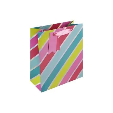 Medium Gift Bag - Holo Stripes