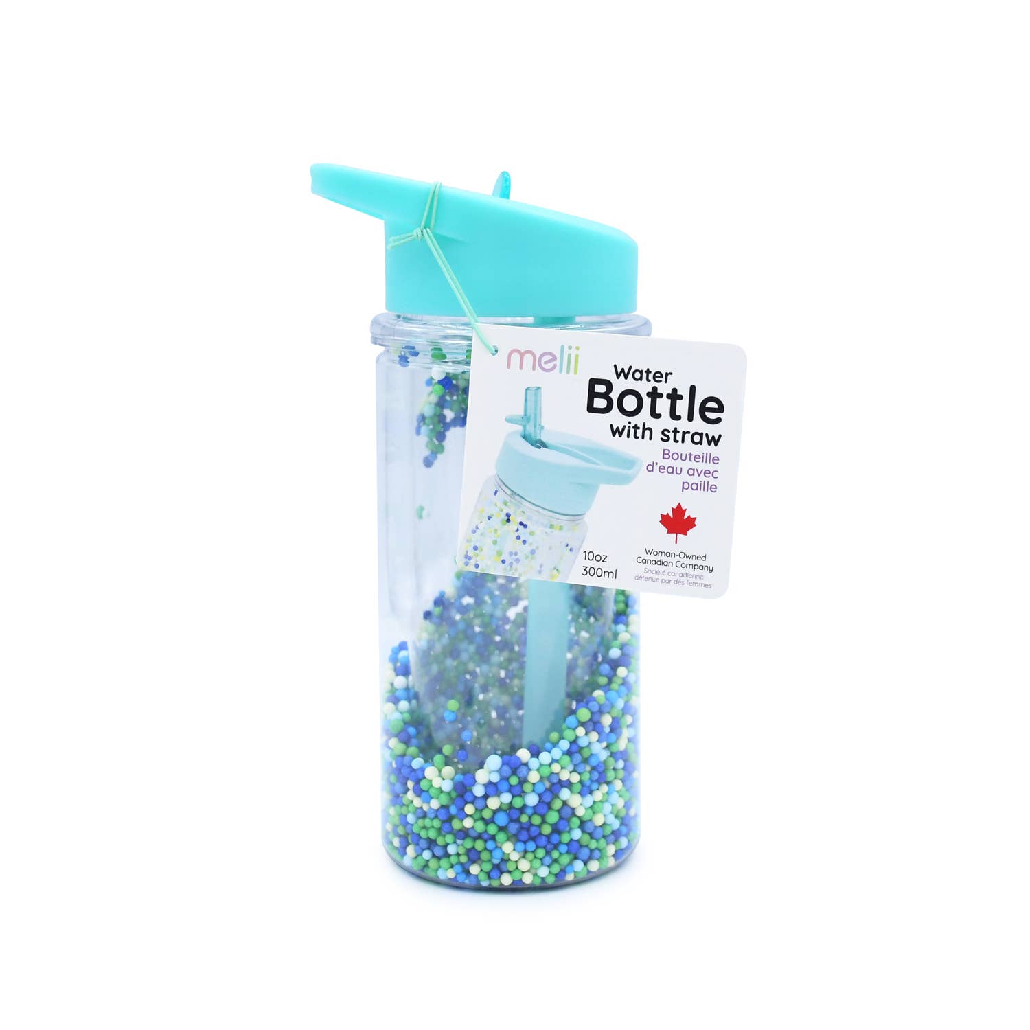 Double-Wall Water Bottle with Straw